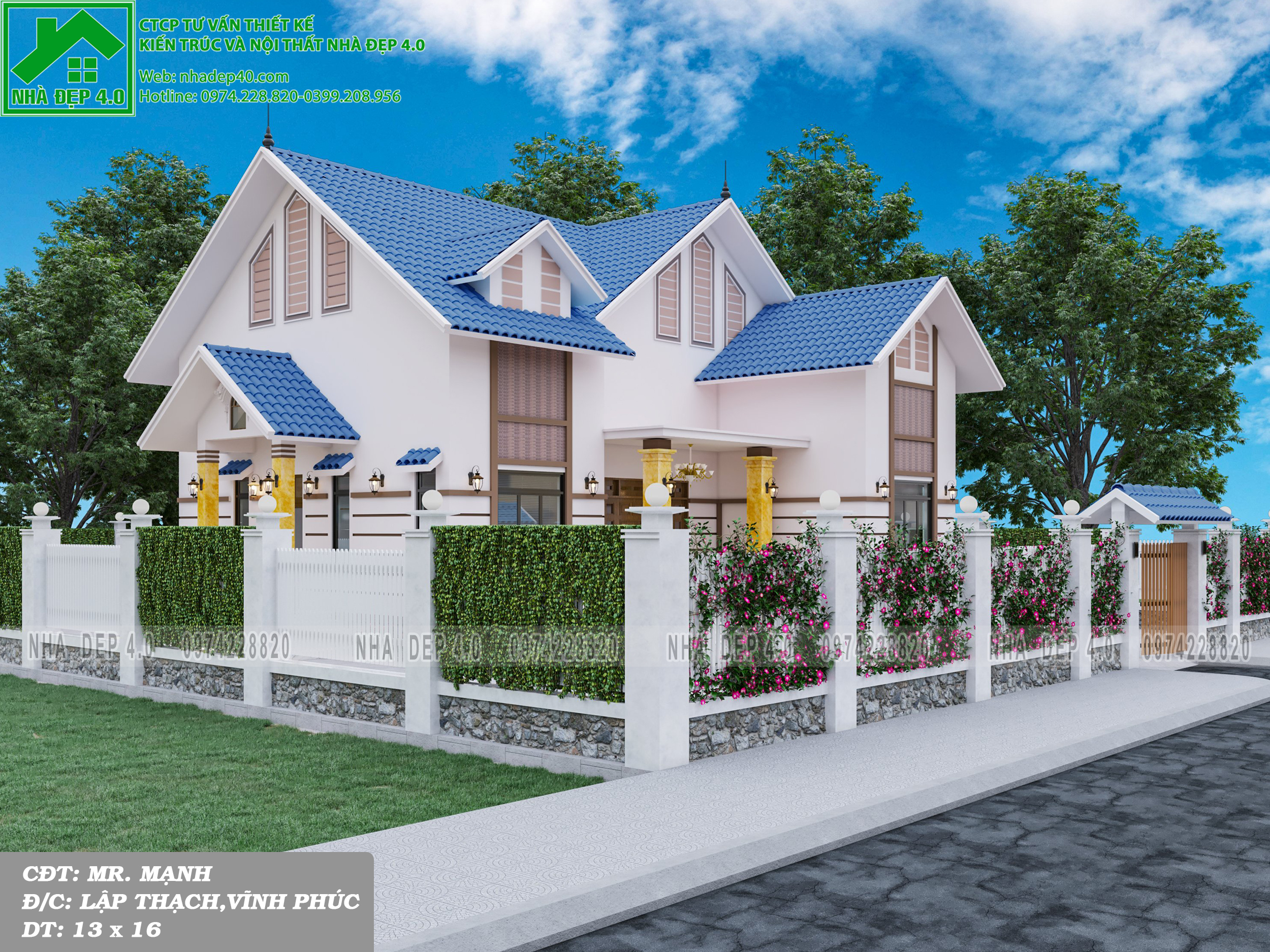 NV2021004| MẪU NHÀ CẤP 4 MÁI THÁI ĐƠN GIẢN QUẤN HÚT VẠN NGƯỜI MÊ 