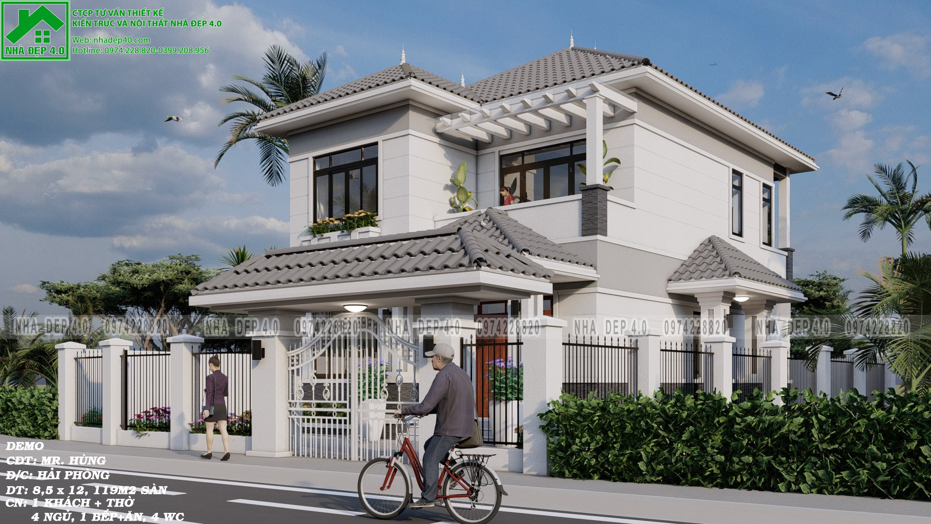 BT2021008| BIỆT THỰ 2 TẦNG MÁI NHẬT ĐẸP SAY MÊ TẠI HẢI PHÒNG