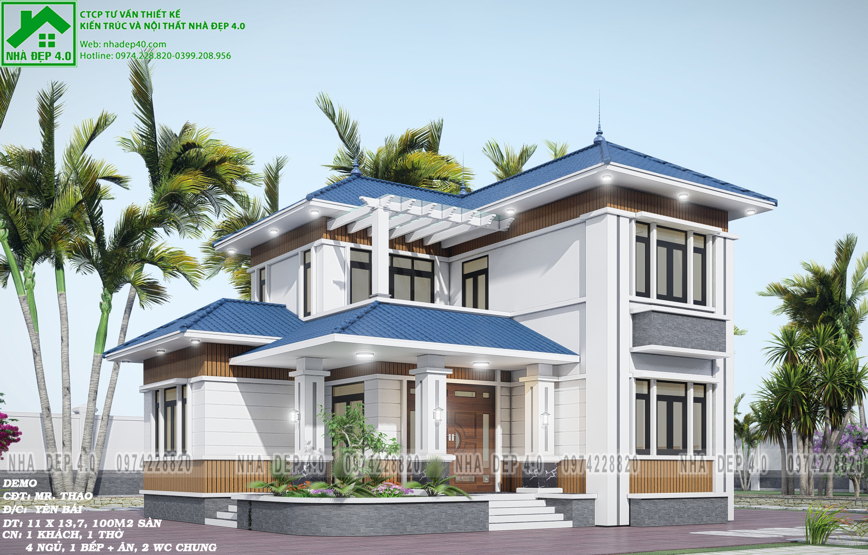 BT2021006| BIỆT THỰ MÁI NHẬT 2 TẦNG ĐỐN TIM CHỦ ĐẦU TƯ TẠI YÊN BÁI