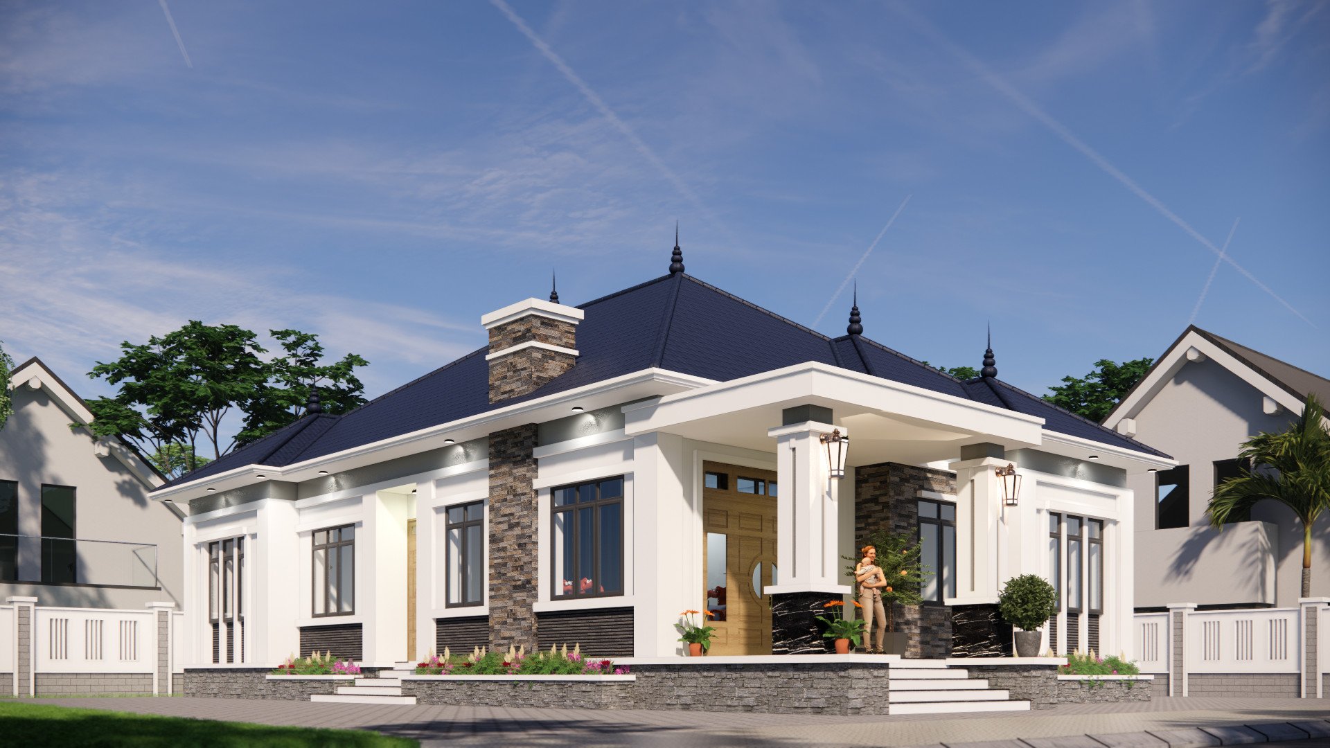 NV2021005| MẪU NHÀ CẤP 4 ĐẸP HIỆN ĐẠI TẠI QUẾ VÕ, BẮC NINH